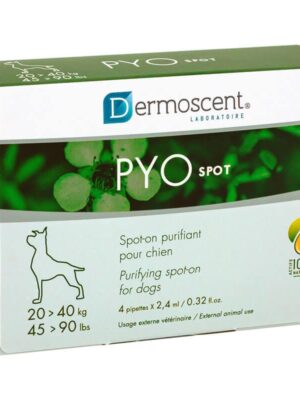 Капли на холку PYOspot 20-40 кг., 4 x 2,4 мл.