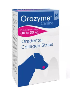 Жевательные полоски для собак Orozyme Collagen Strips (Орозим), размер M